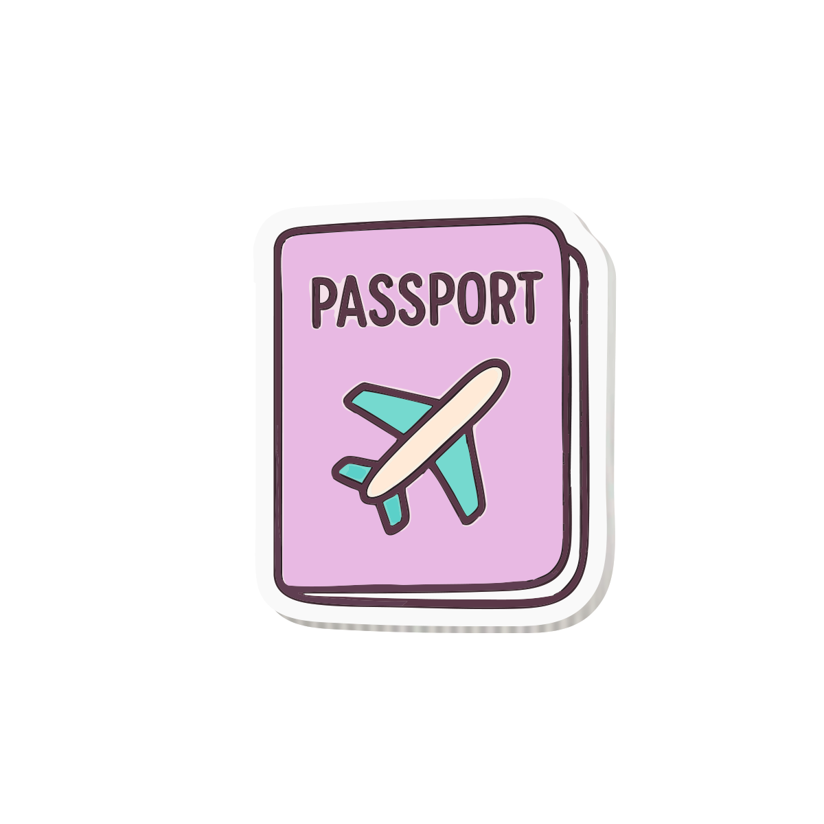 Pasaporte Rosa Sticky-charm - Mandala Cases 