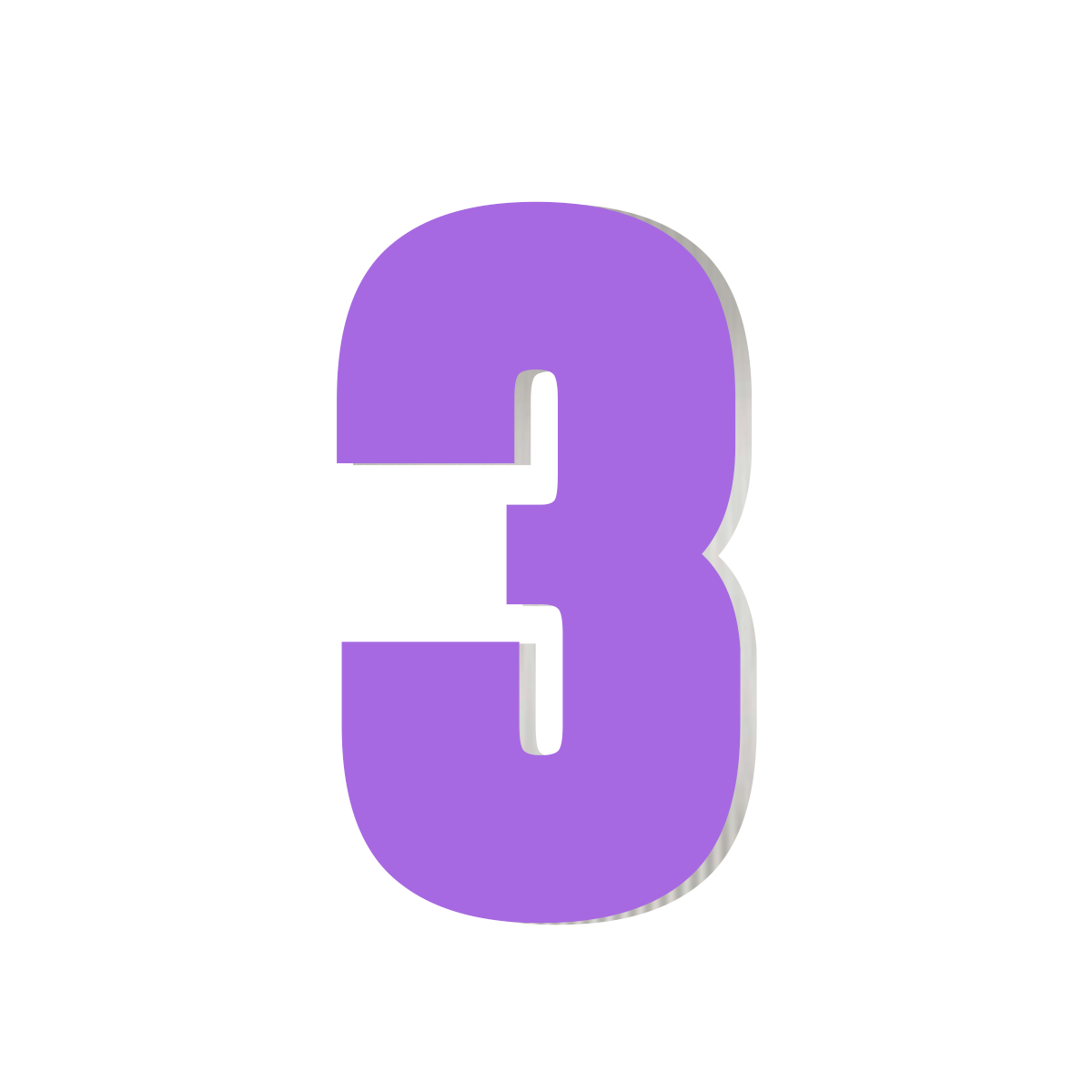 Numeros Moradas Sticky-charm