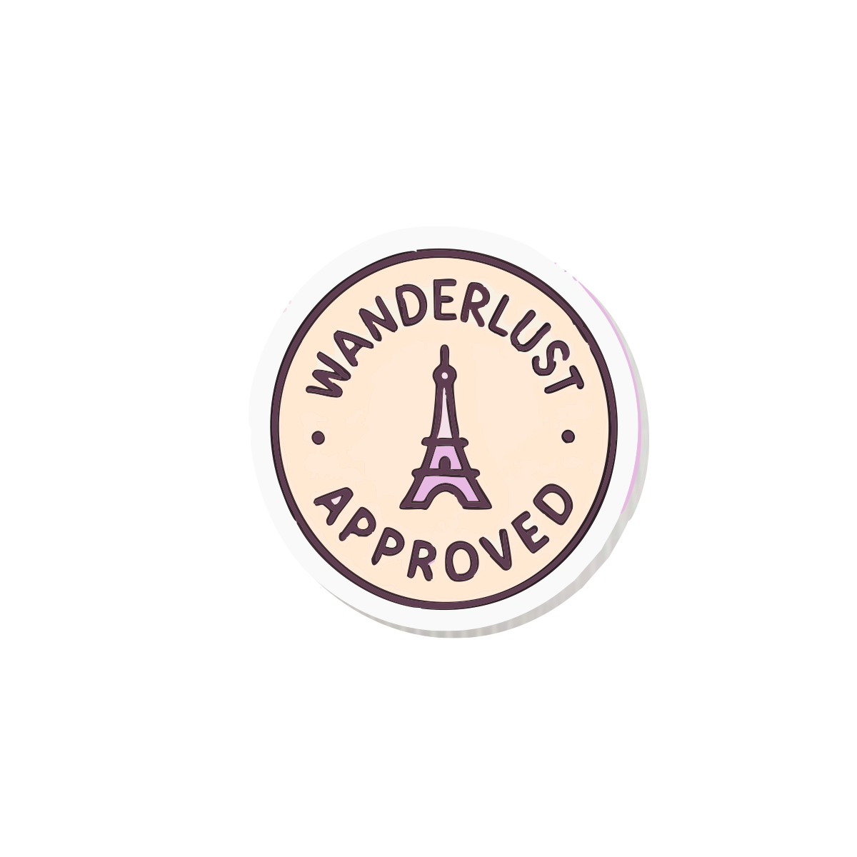 Wanderlust Seal Sticky-charm - Mandala Cases 