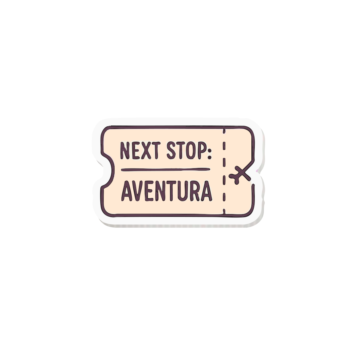 Aventura Ticket Sticky-charm - Mandala Cases 