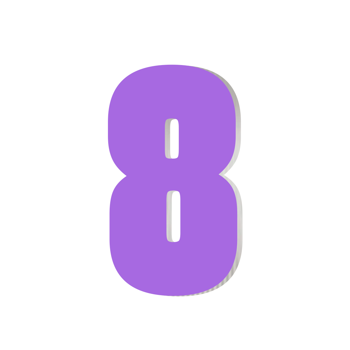 Numeros Moradas Sticky-charm