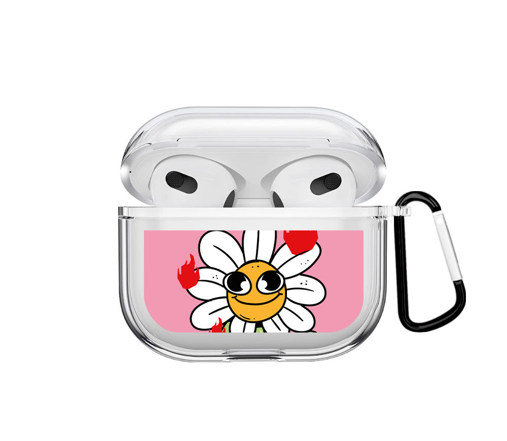 On fire Airpods case - Mandala Cases 
