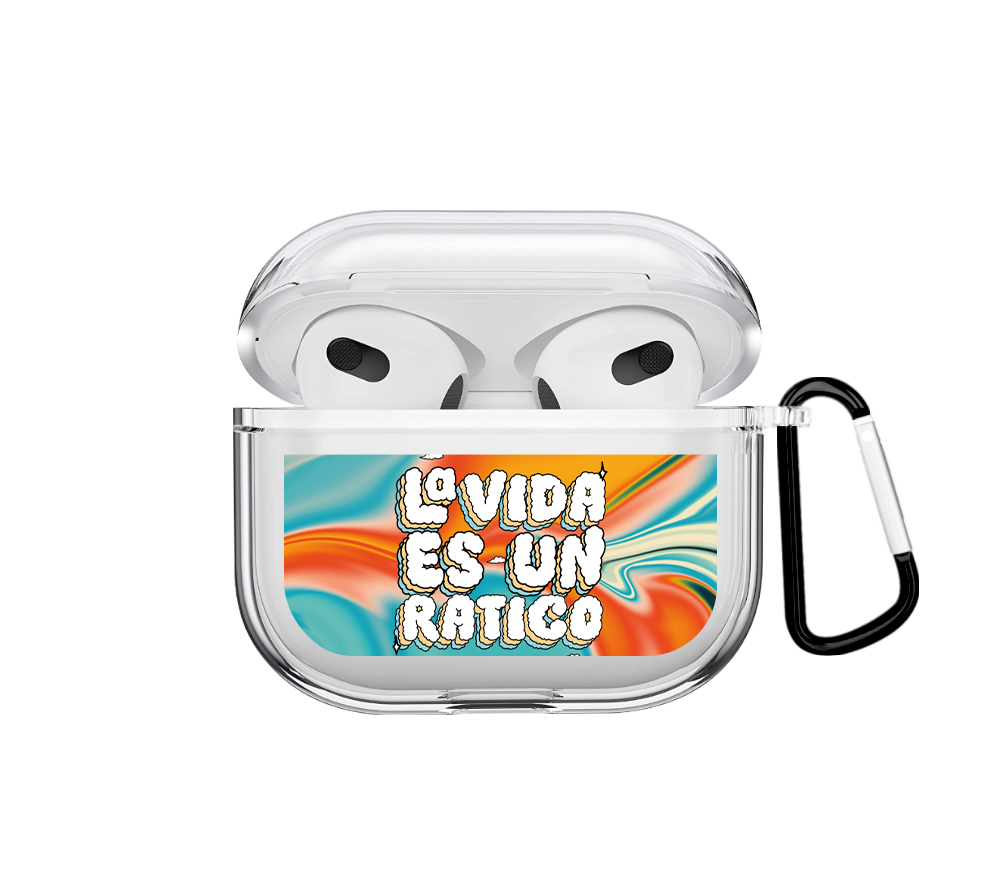 La vida es un ratico Airpods case - Mandala Cases 
