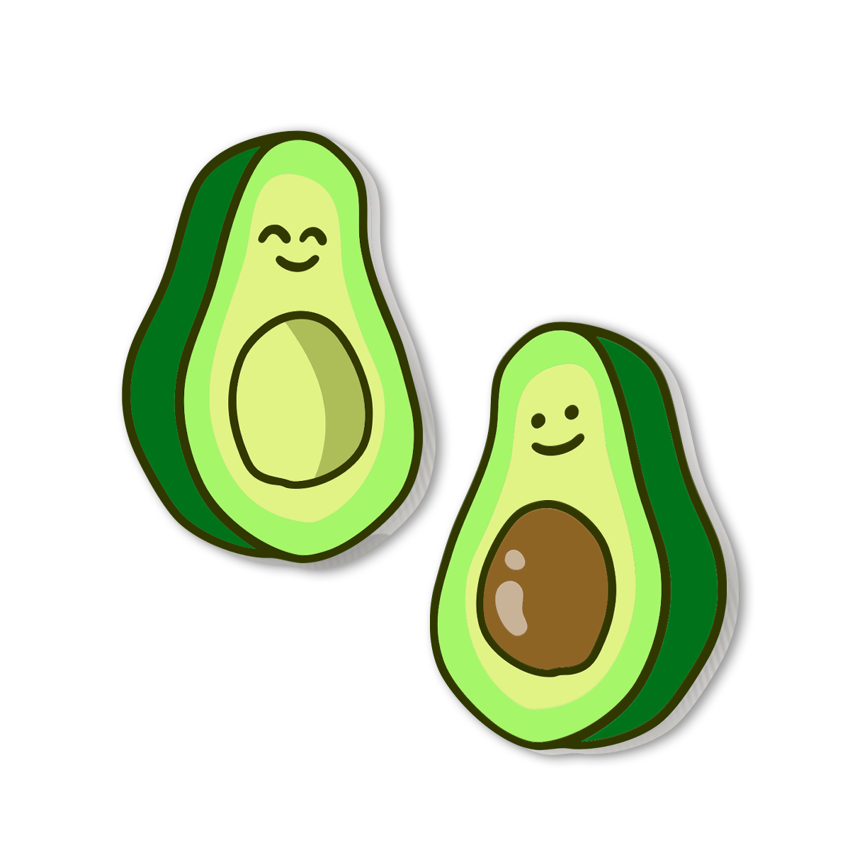 Aguacates Sticky-charm - Mandala Cases 