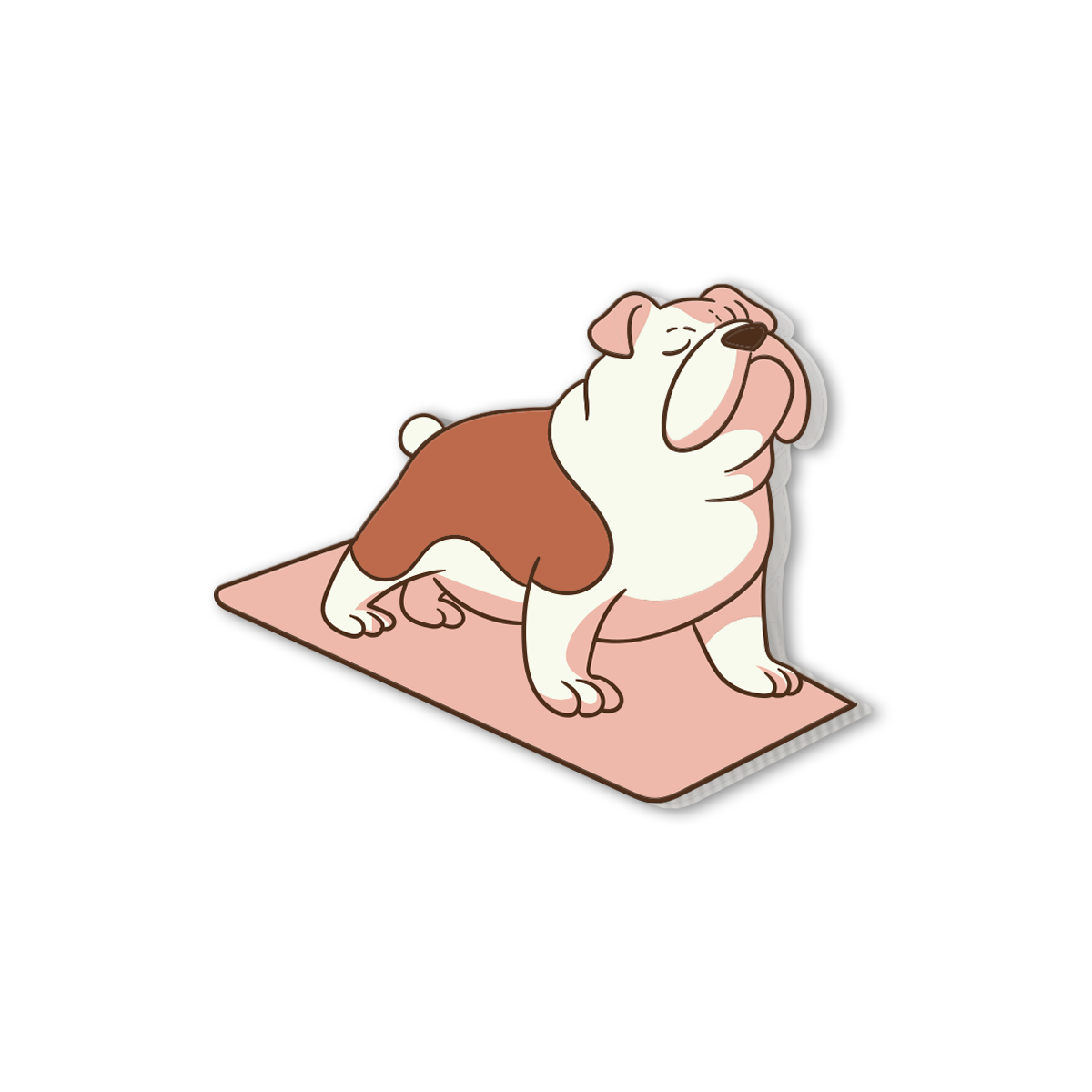 Yoga Bulldog Sticky-charm