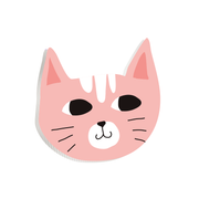 Gatito rosado Sticky-charm - Mandala Cases 