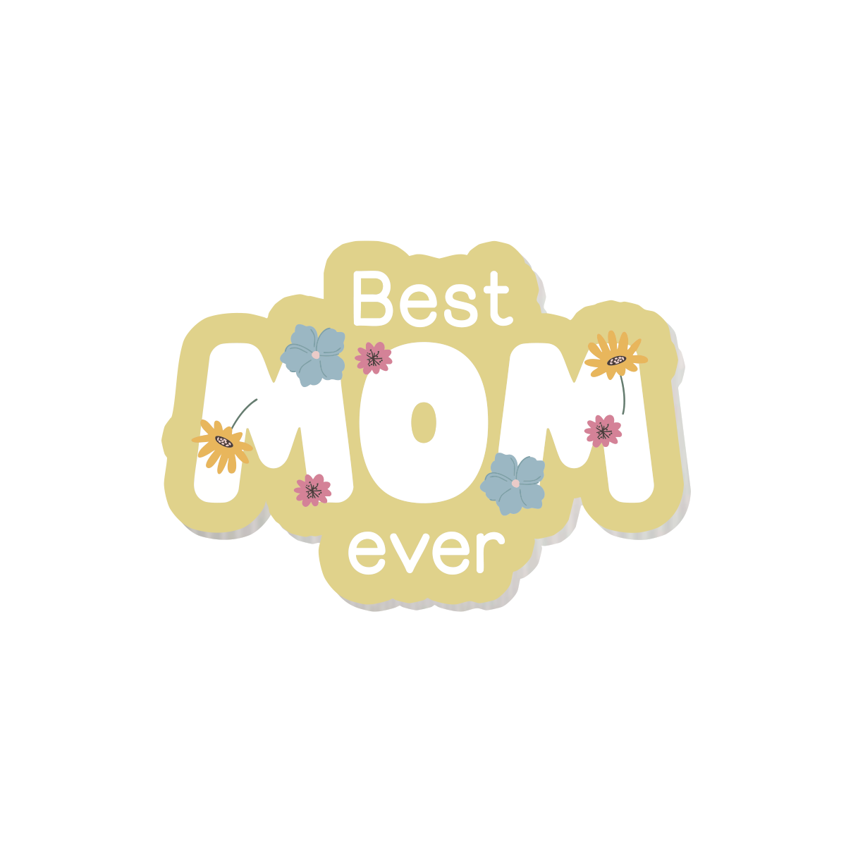 Golden Mom Sticky-charm - Mandala Cases 