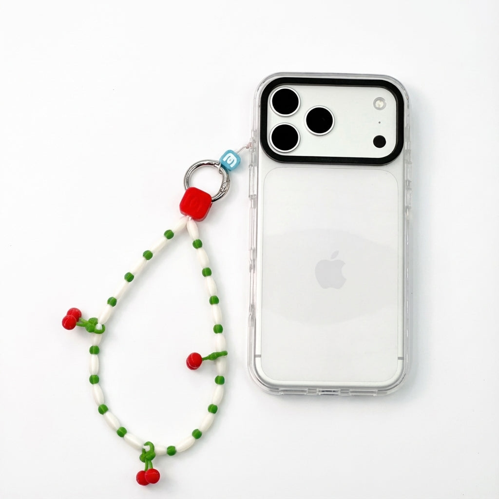 Charm Hand Strap Cherry