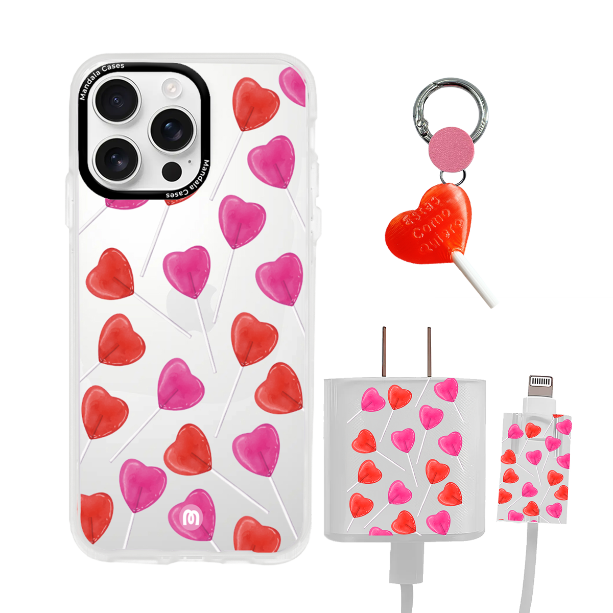 COMBO  HEART POP - Mandala Cases 