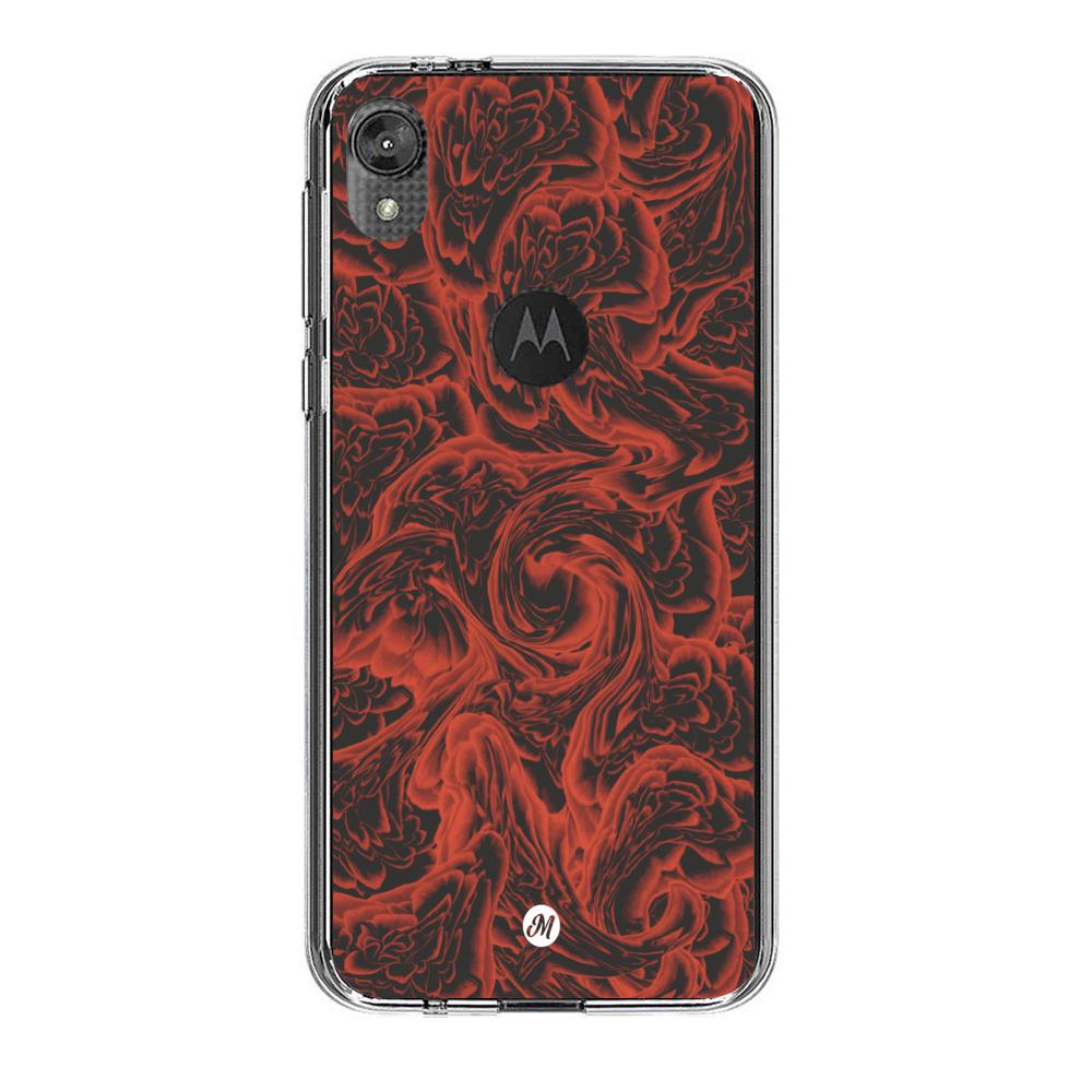 Cases para Motorola E6 play RED ROSES - Mandala Cases