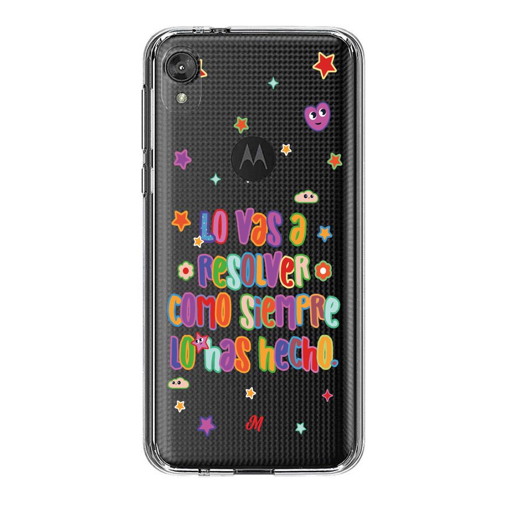 Cases para Motorola E6 play LO VAS A RESOLVER - Mandala Cases