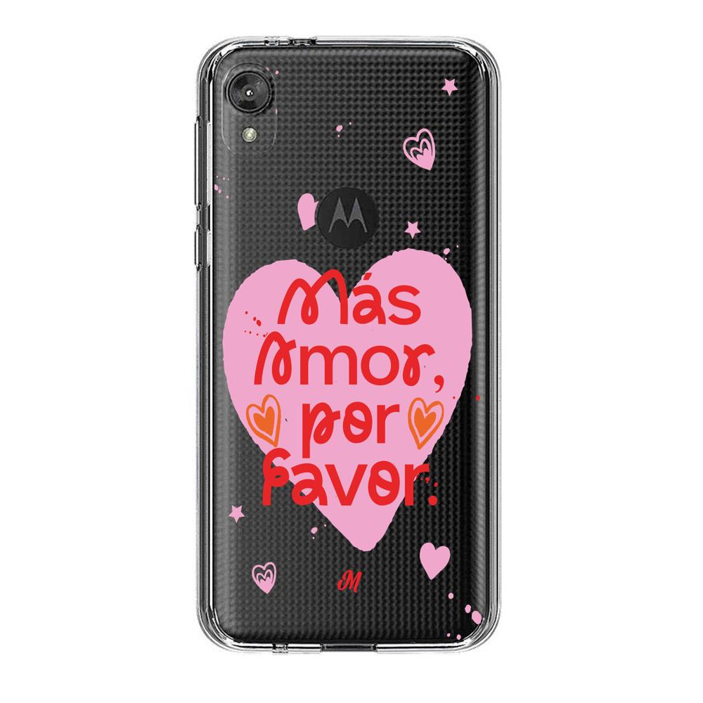 Cases para Motorola E6 play MÁS AMOR POR FAVOR - Mandala Cases