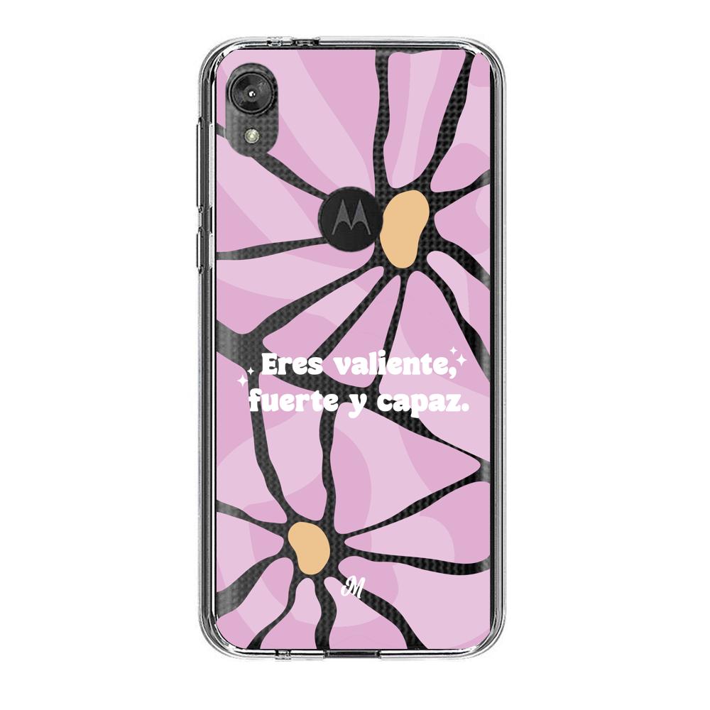 Cases para Motorola E6 play FUERTE Y CAPAZ - Mandala Cases