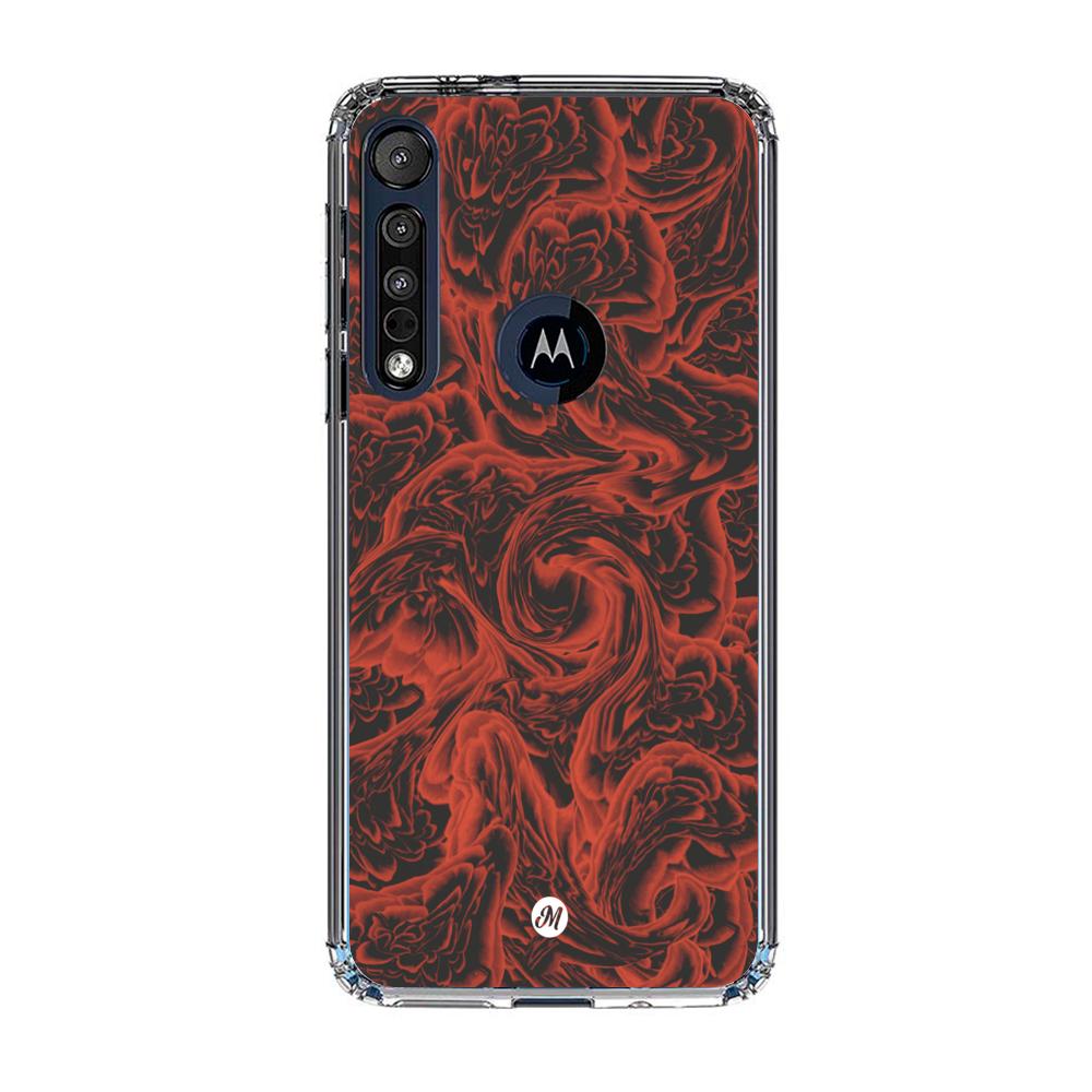 Cases para Motorola G8 play RED ROSES - Mandala Cases