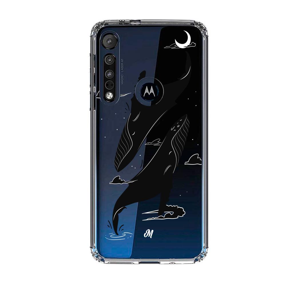 Cases para Motorola G8 plus Canto de ballena azul - Mandala Cases