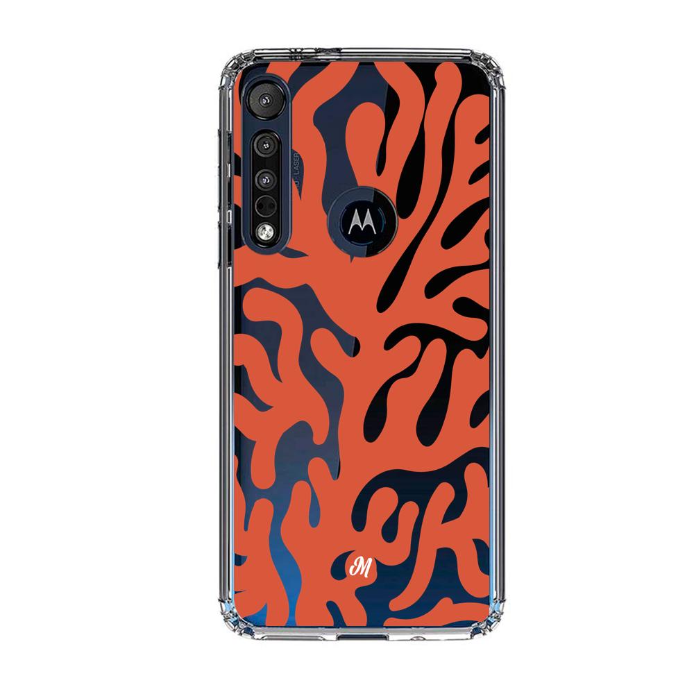 Cases para Motorola G8 plus Coral textura - Mandala Cases