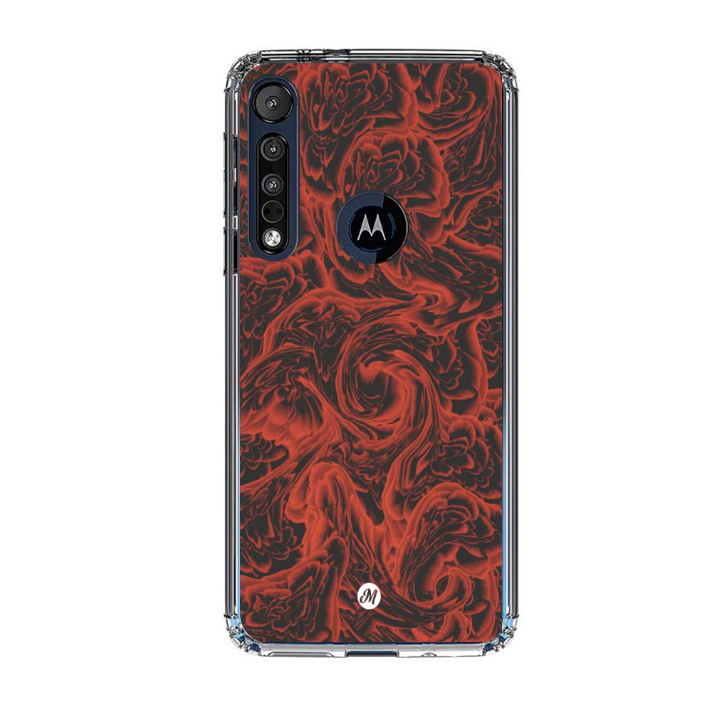 Cases para Motorola G8 plus RED ROSES - Mandala Cases