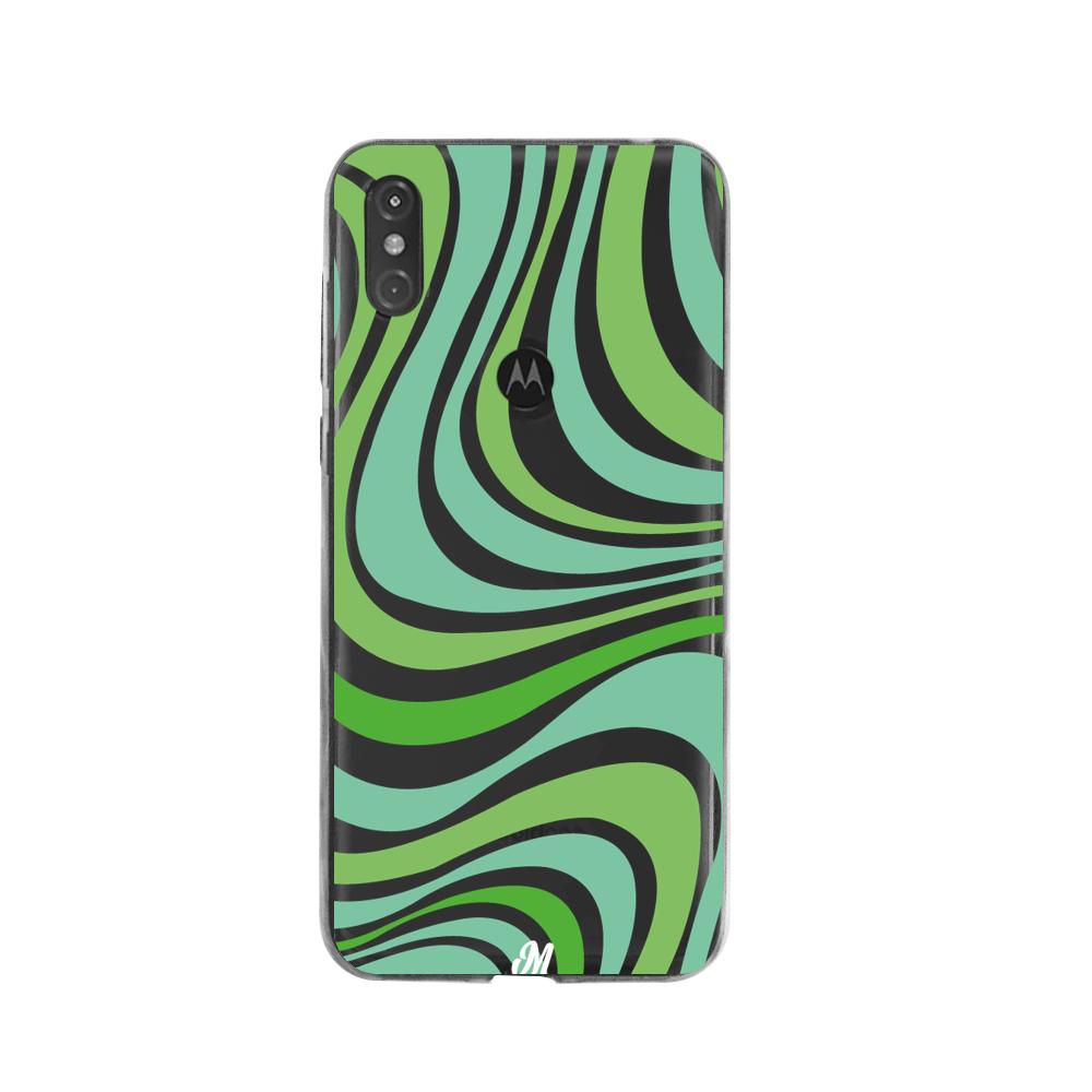 Case para Moto One Groovy verde - Mandala Cases