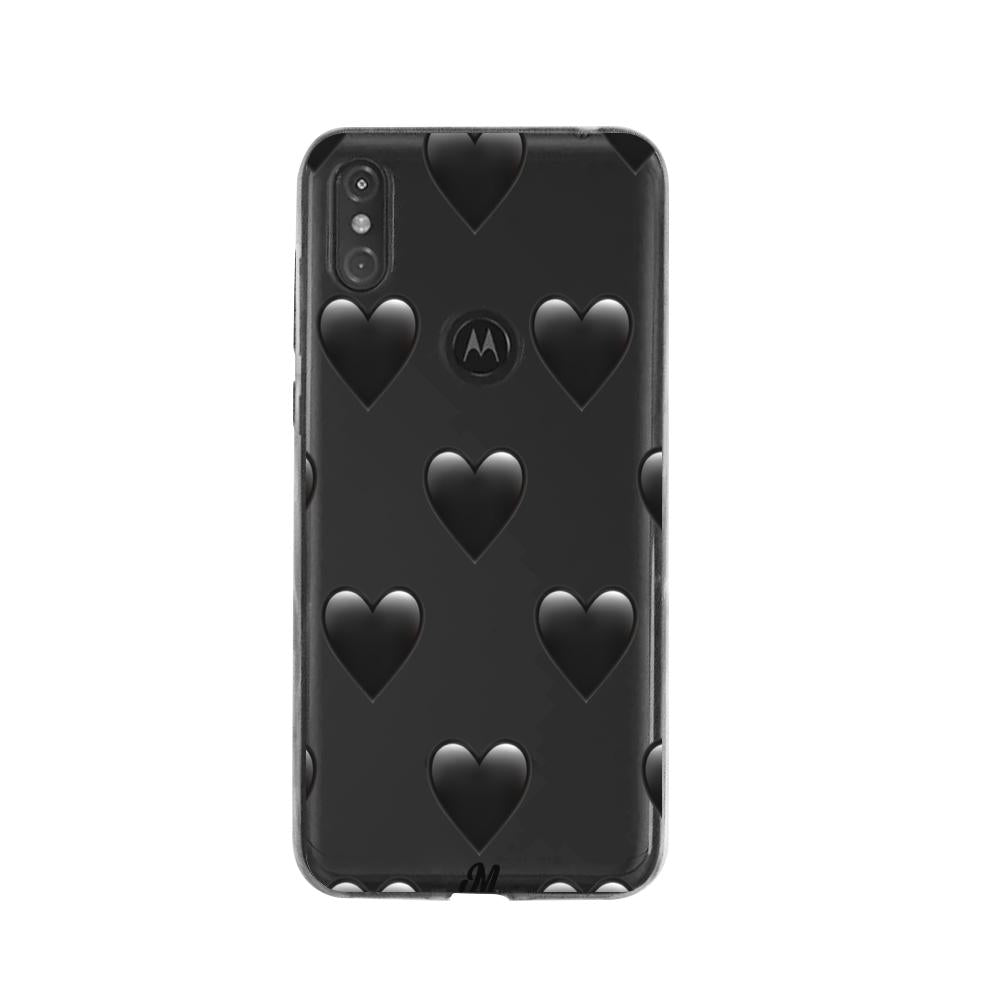 Case para Moto One de Corazón Negro - Mandala Cases