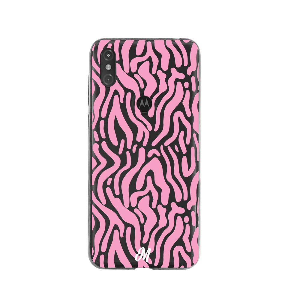 Case para Moto One Líneas Rosadas - Mandala Cases