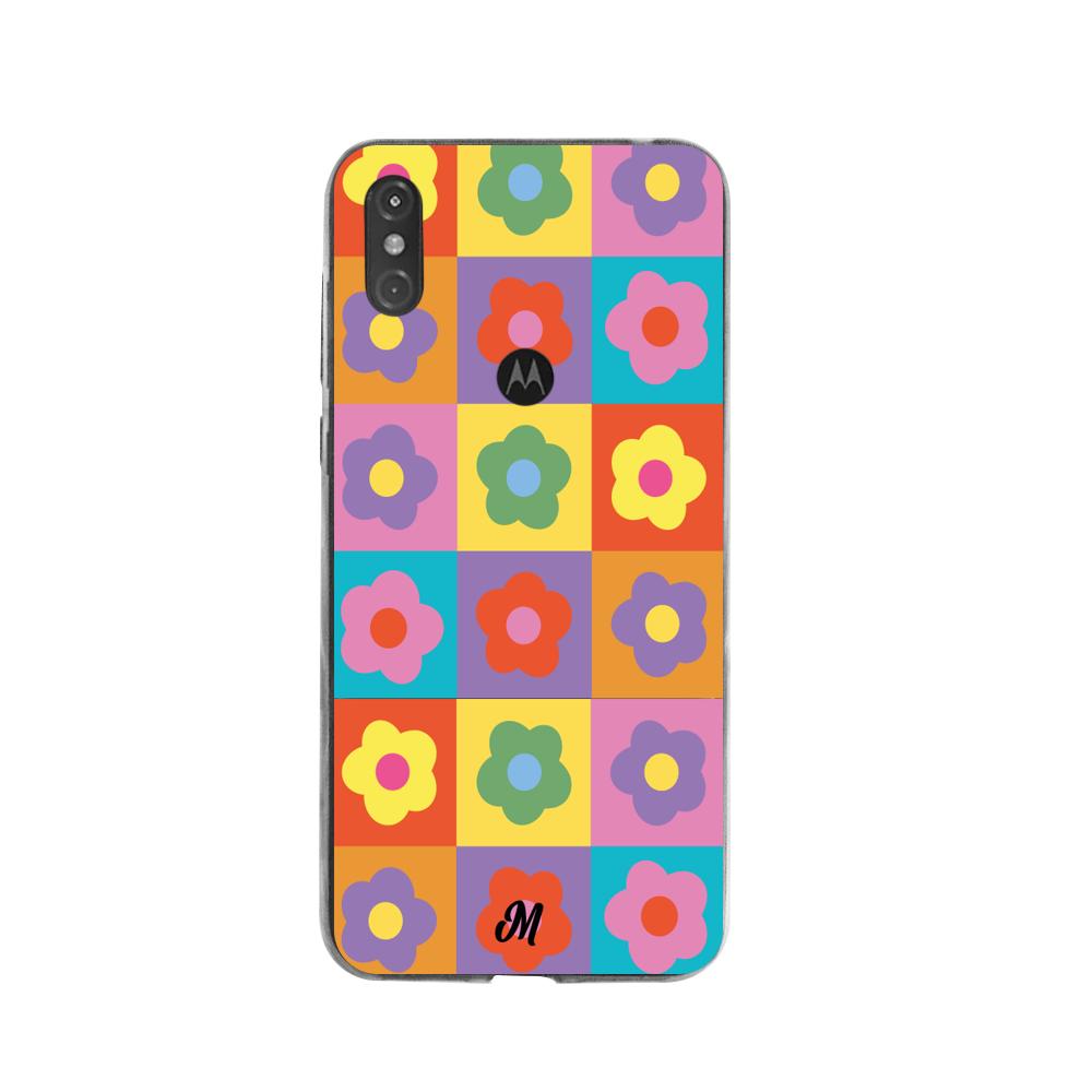 Case para Moto One Colors and Flowers - Mandala Cases