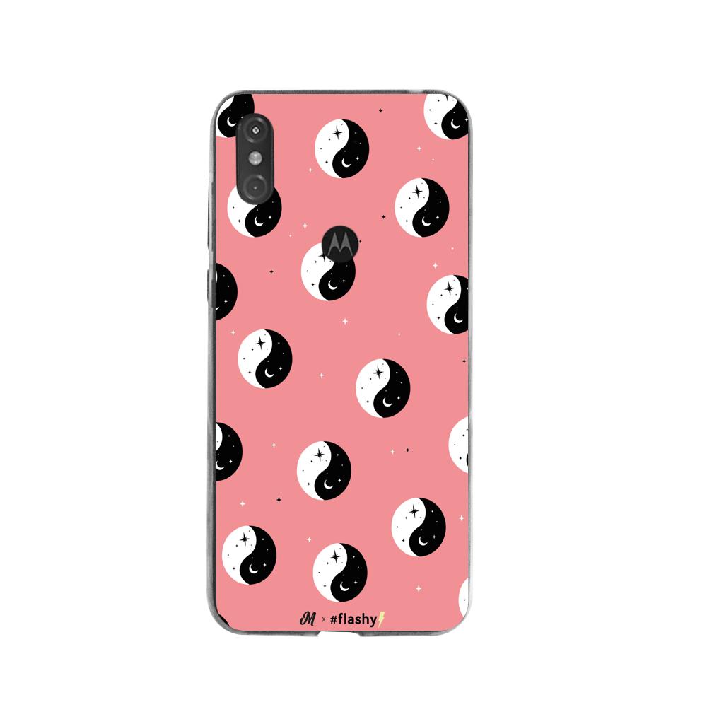 Case para Moto One PINK YING YANG  - Mandala Cases