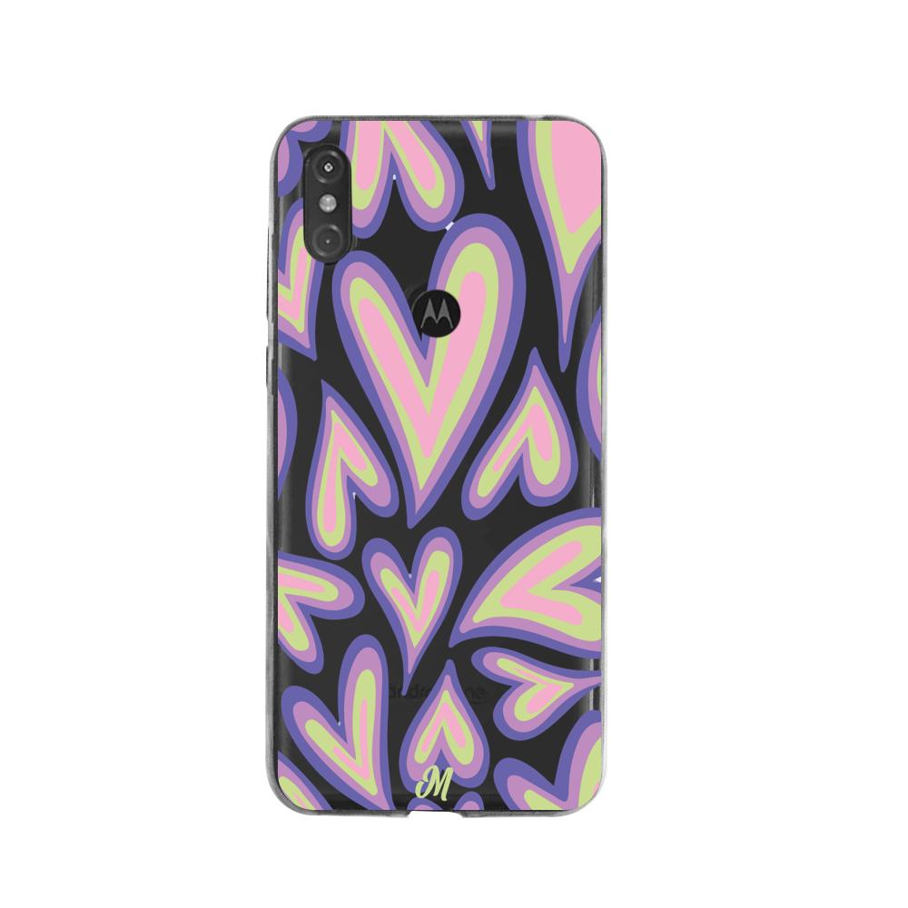 Case para Moto One Corazones Groovy-  - Mandala Cases