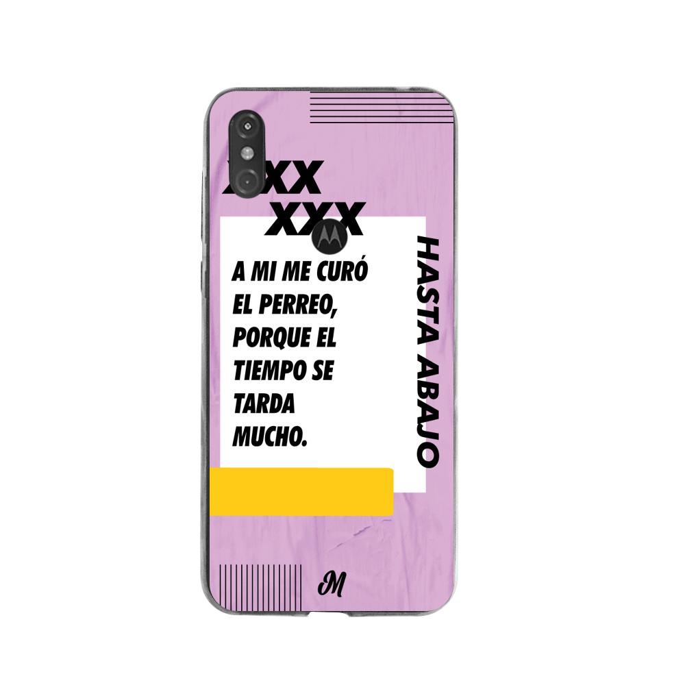 Case para Moto One Por mas amigas en la rumba morado - Mandala Cases