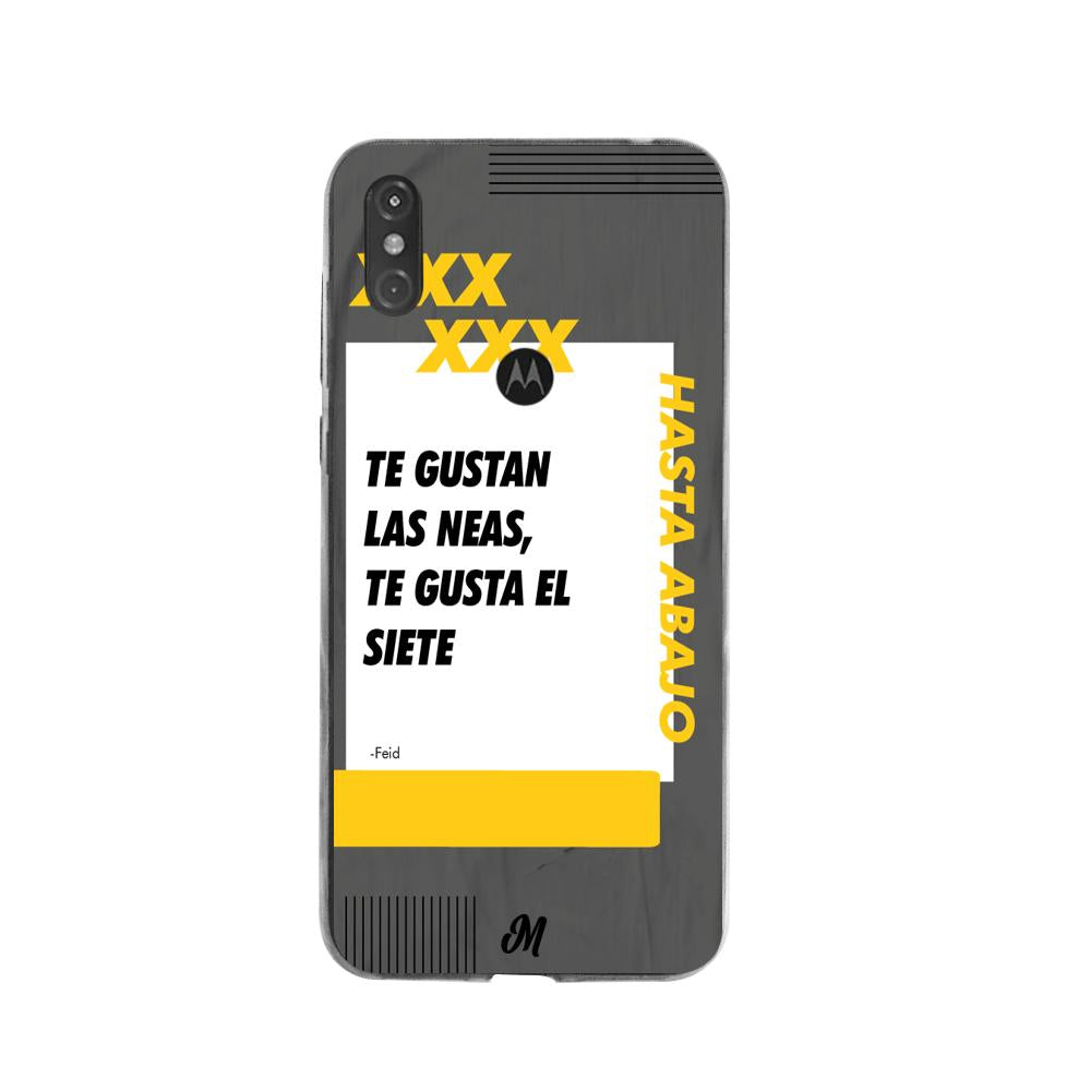 Case para Moto One Te gustan las neas negro - Mandala Cases