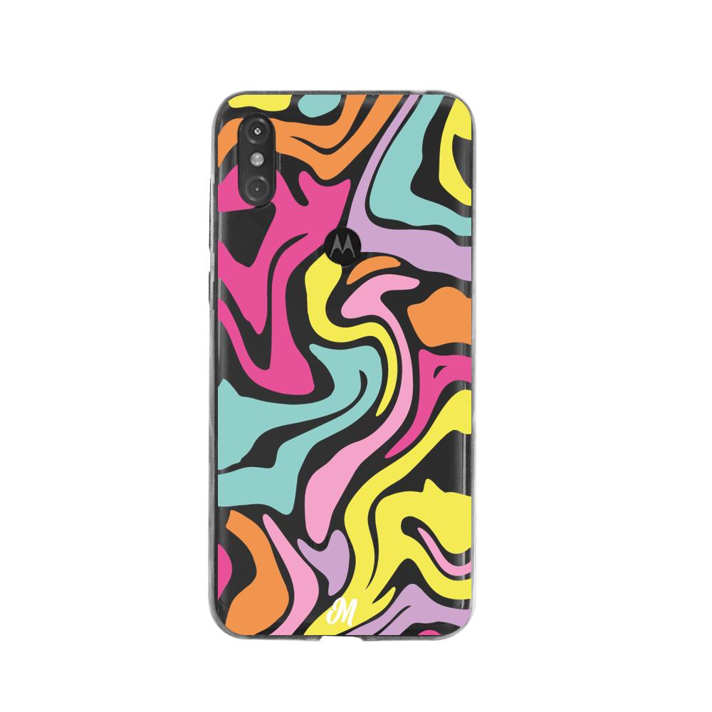 Case para Moto One Color lines - Mandala Cases