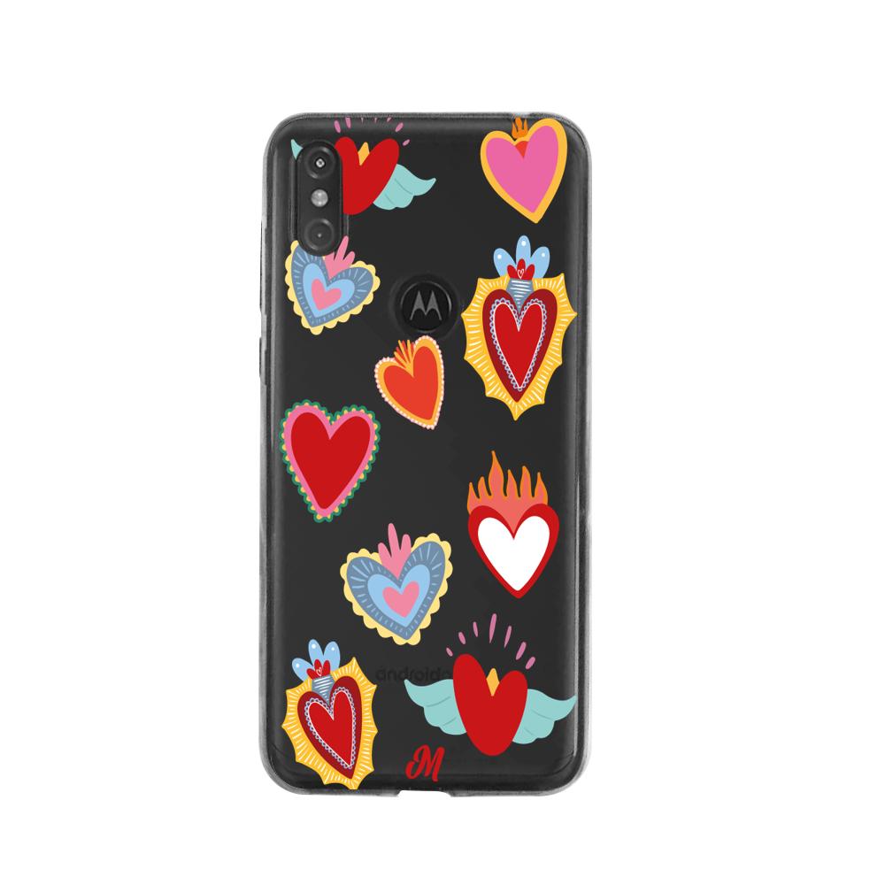 Case para Moto One Corazón de Guadalupe - Mandala Cases