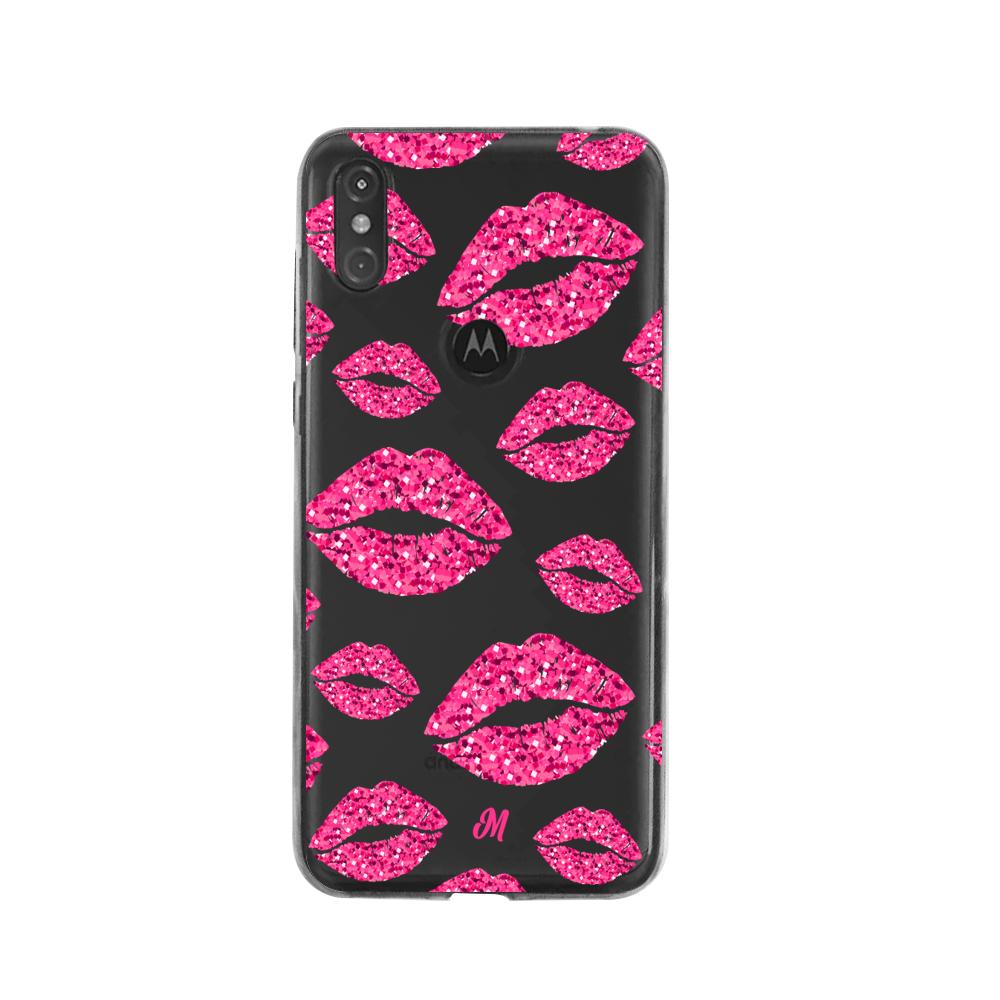 Case para Moto One Glitter kiss - Mandala Cases