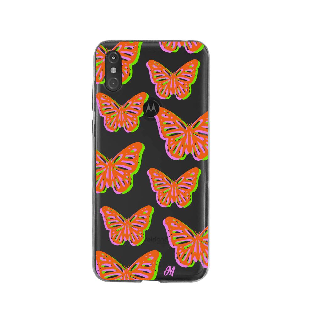 Case para Moto One Mariposas rojas aesthetic - Mandala Cases