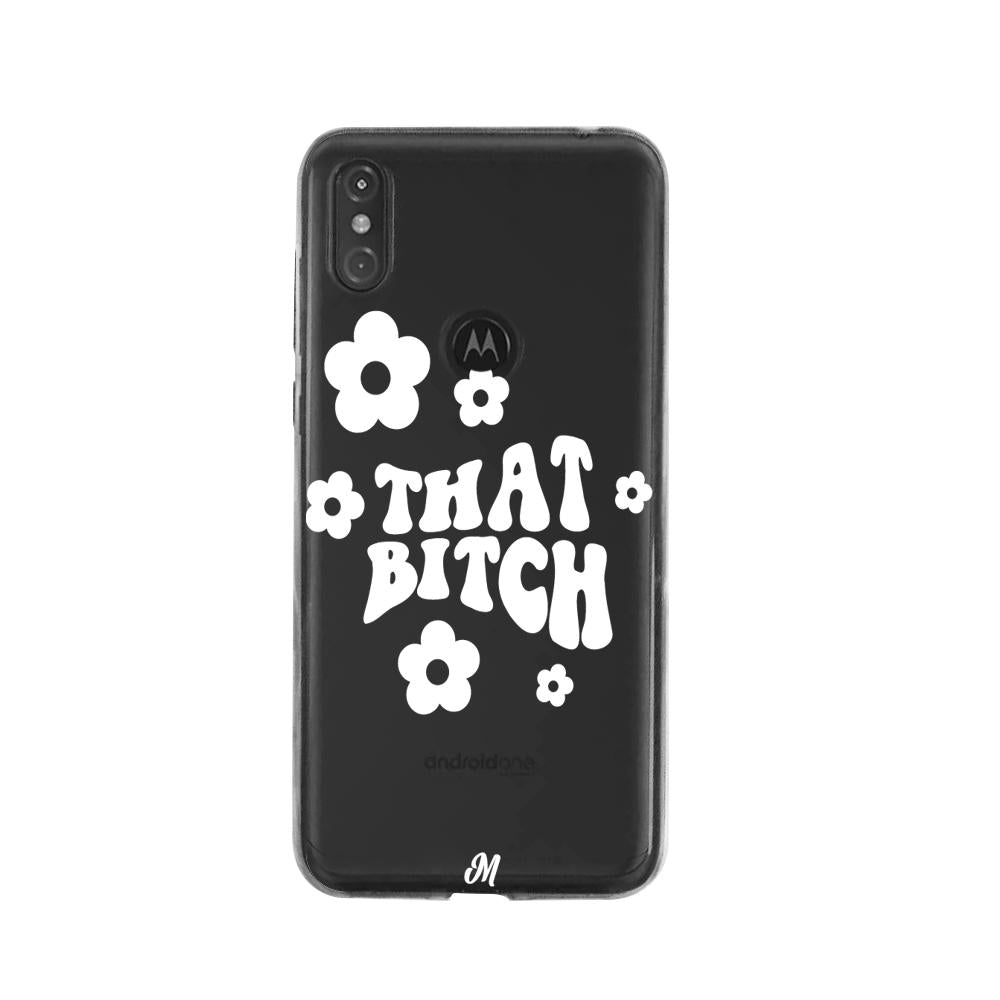 Case para Moto One That bitch blanco - Mandala Cases