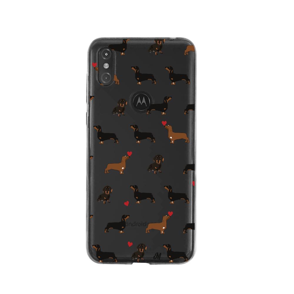 Case para Moto One Perritos salchicha - Mandala Cases