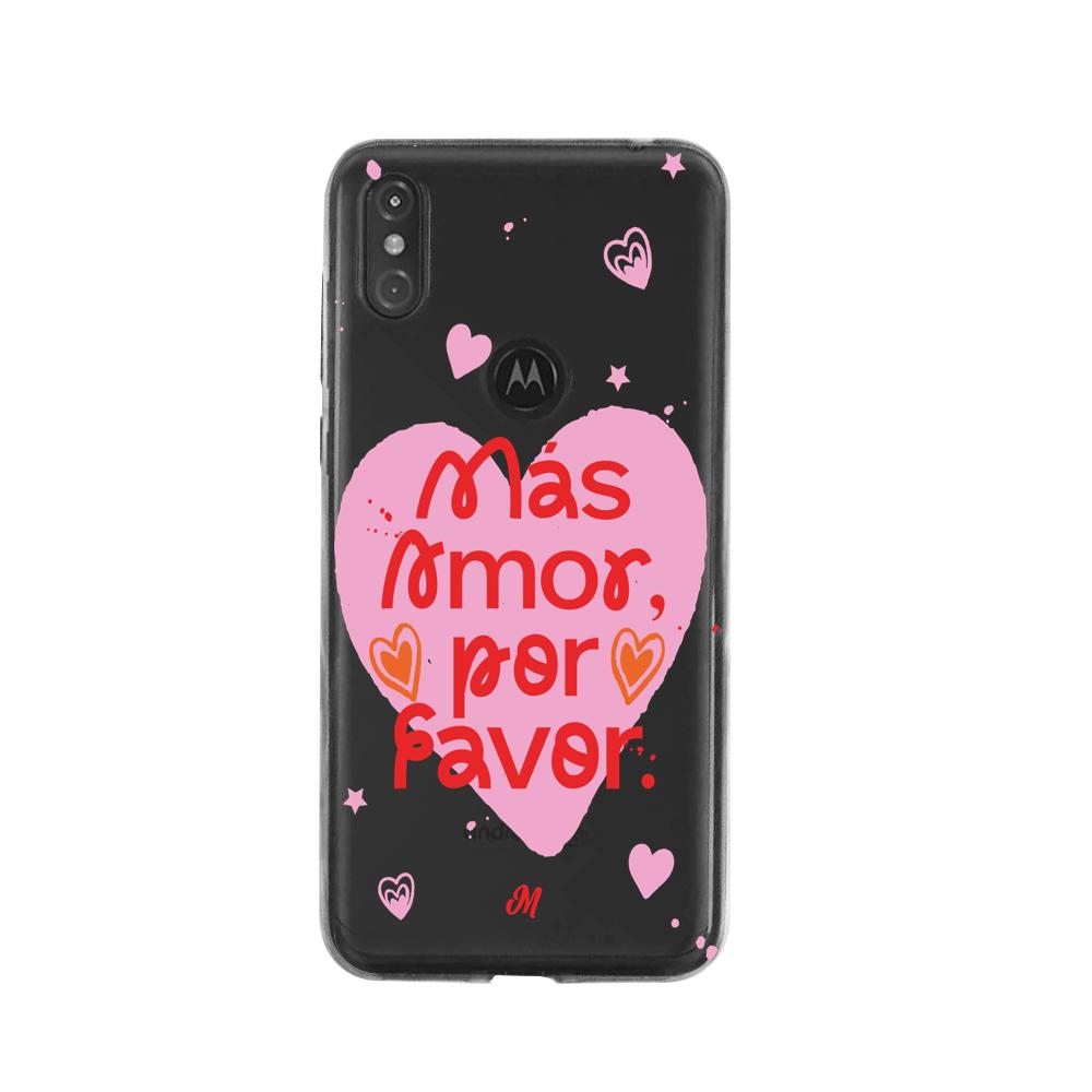 Cases para Moto One MÁS AMOR POR FAVOR - Mandala Cases