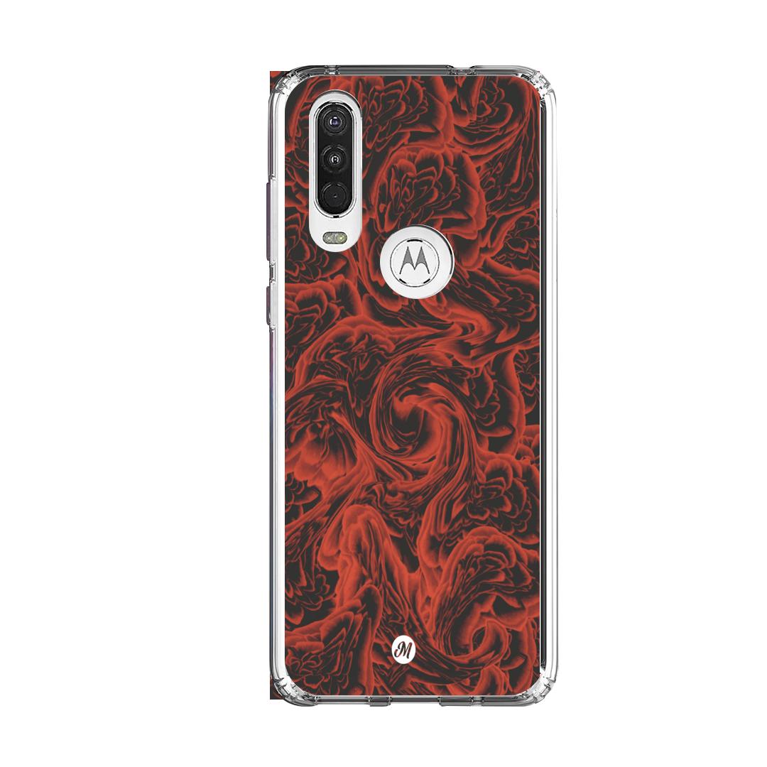 Cases para Motorola One Action RED ROSES - Mandala Cases