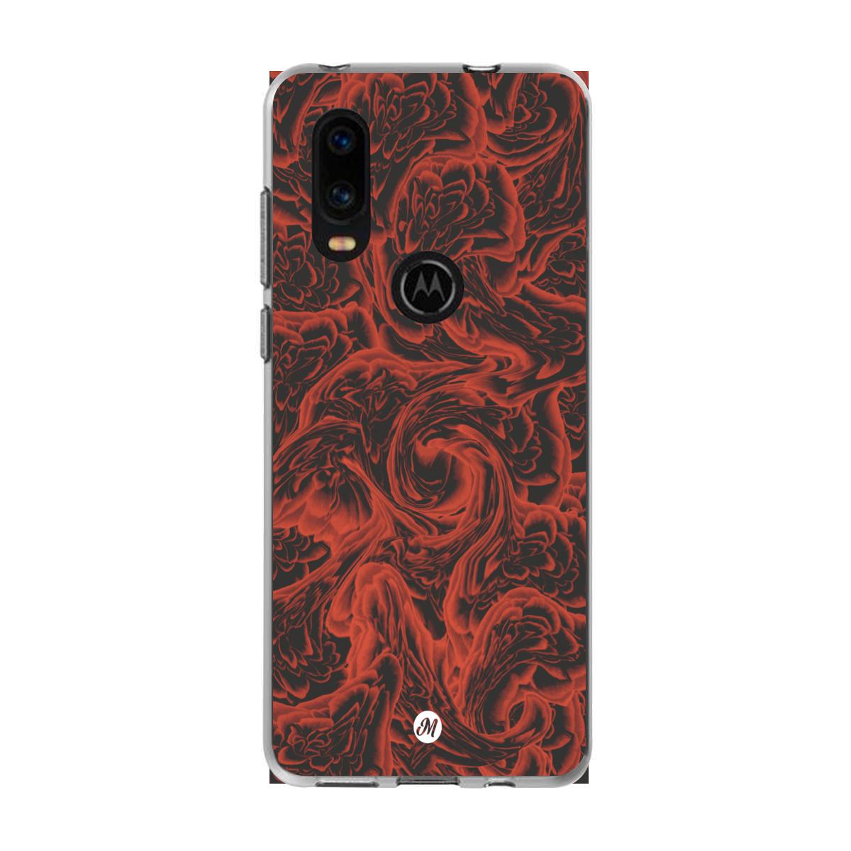Cases para Motorola P40 RED ROSES - Mandala Cases