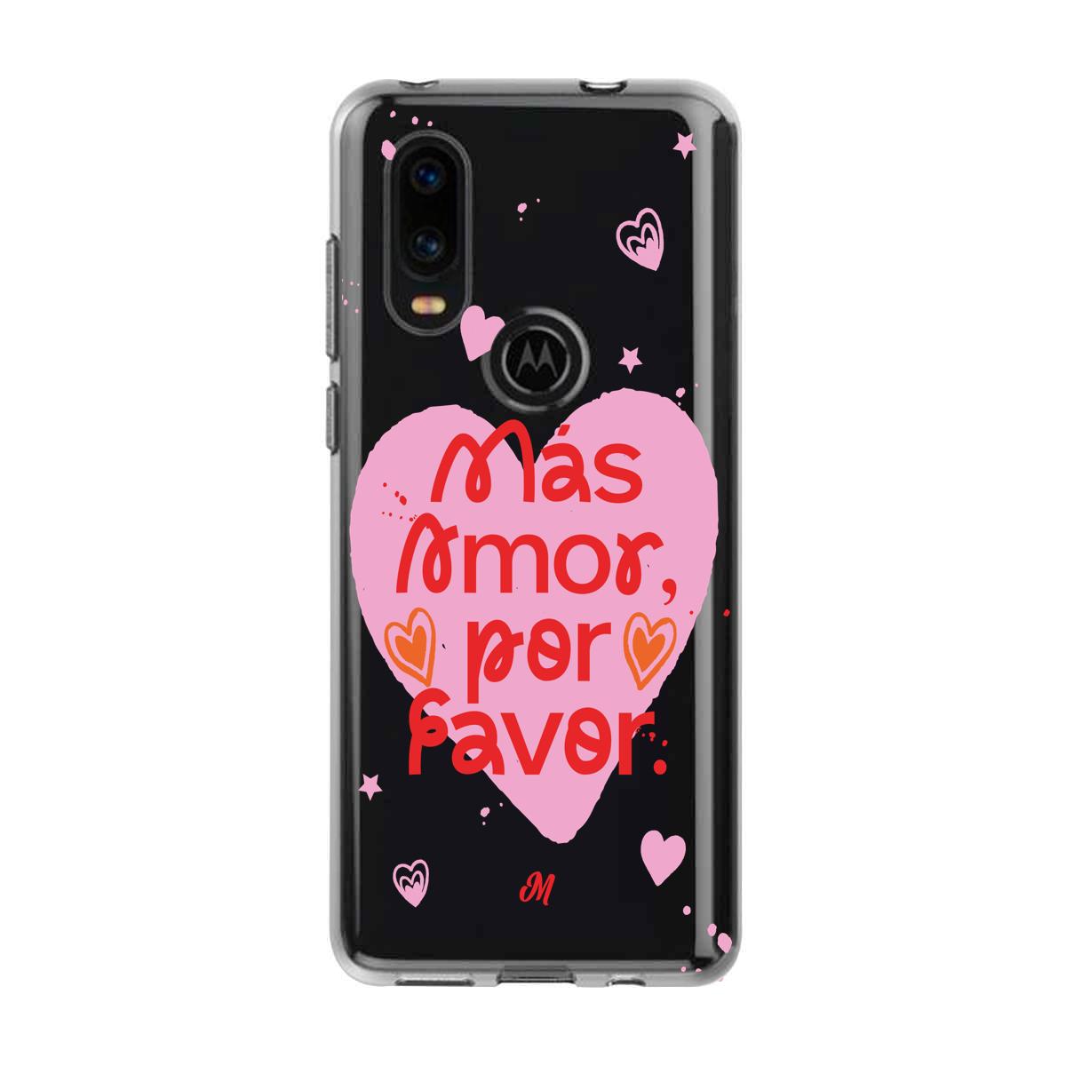 Cases para Motorola P40 MÁS AMOR POR FAVOR - Mandala Cases