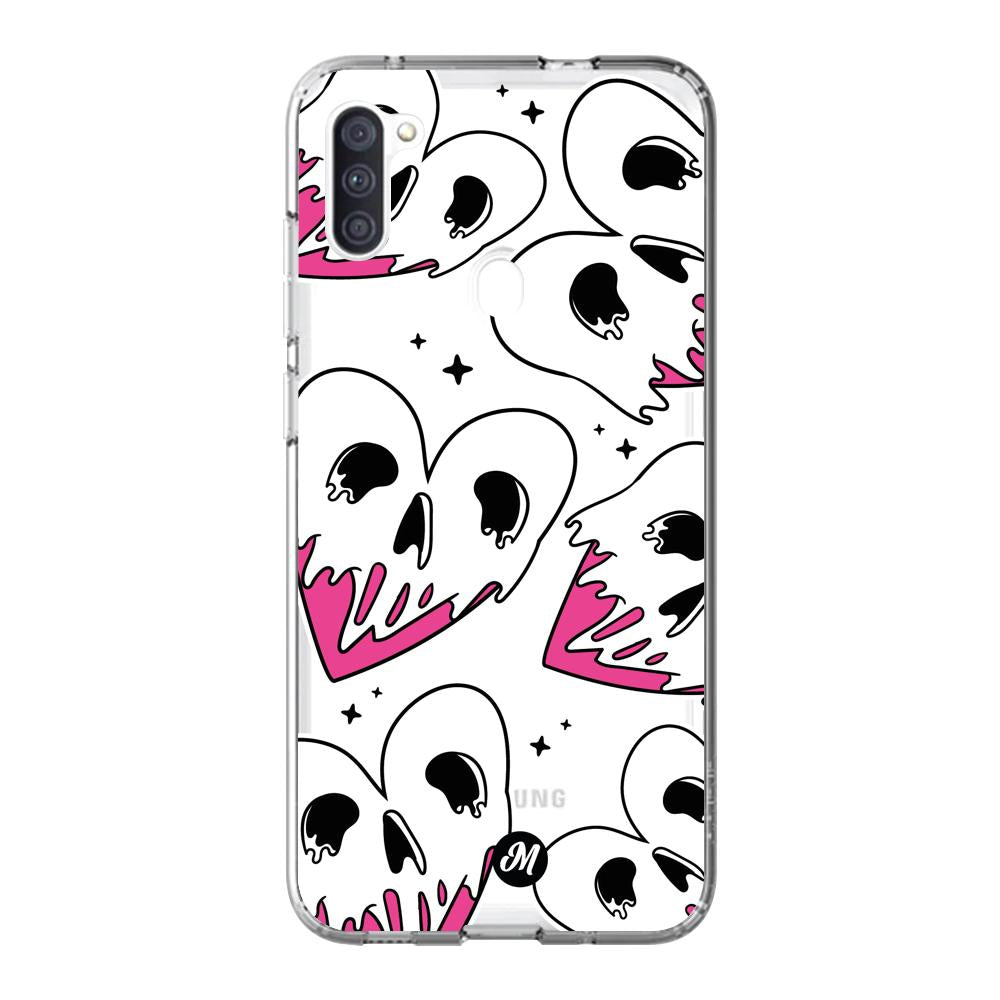 Cases para Samsung M11 Corazones calavera - Mandala Cases