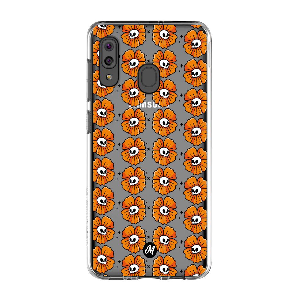 Cases para Samsung A20S Flor Calavera - Mandala Cases