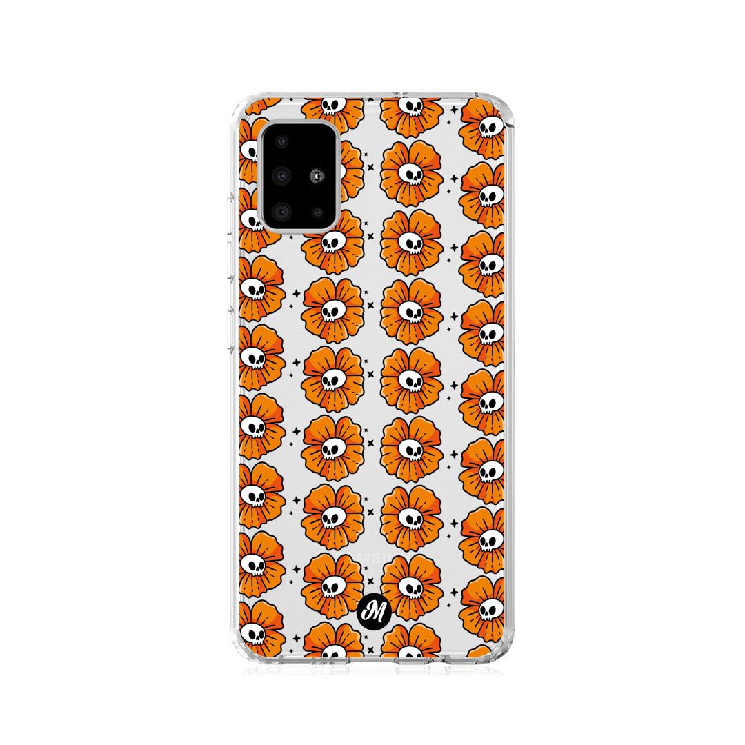 Cases para Samsung A21S Flor Calavera - Mandala Cases