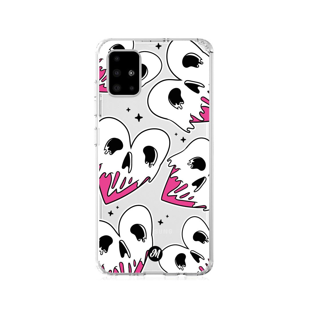 Cases para Samsung A21S Corazones calavera - Mandala Cases