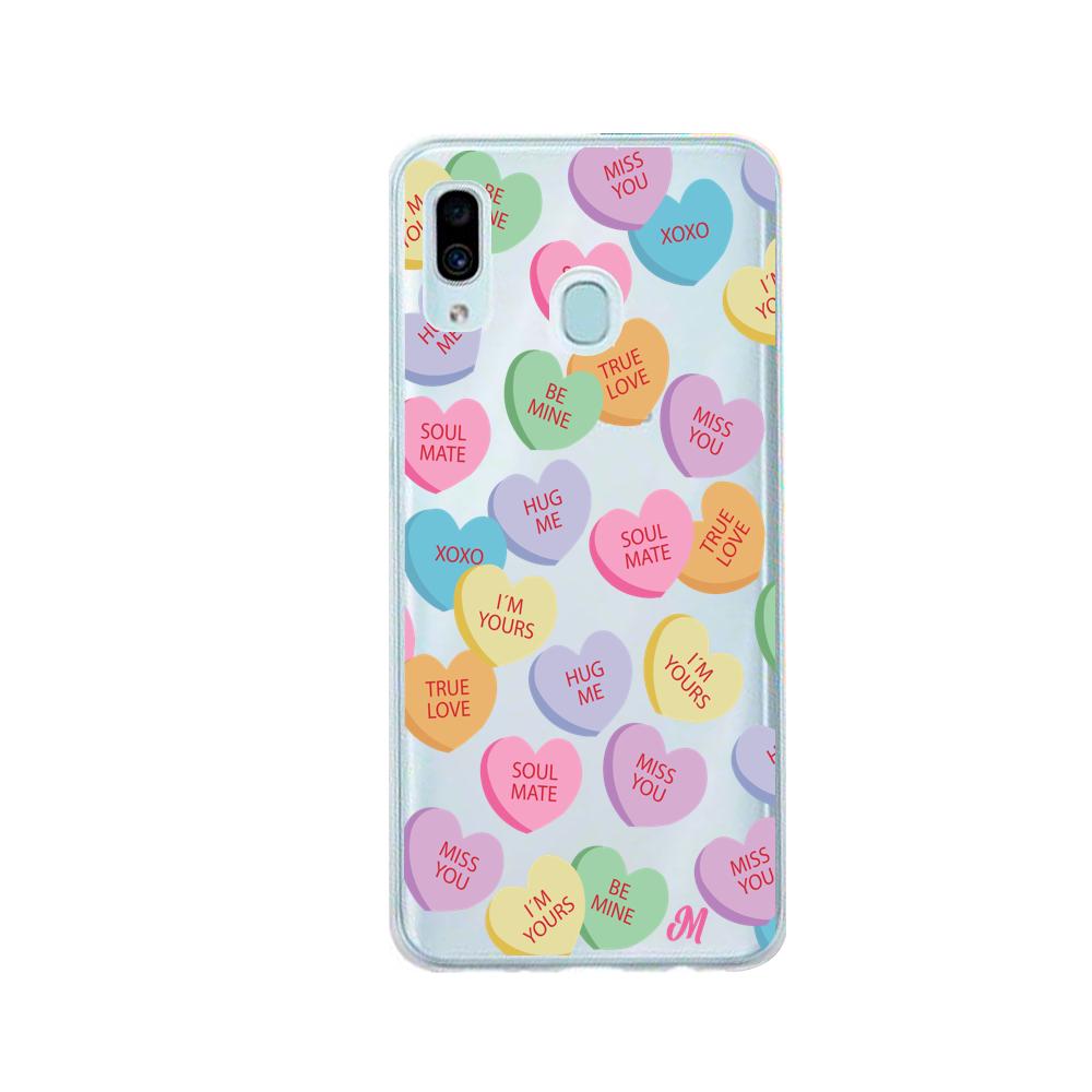 Case para Samsung A20 / A30 Corazones de caramelo - Mandala Cases