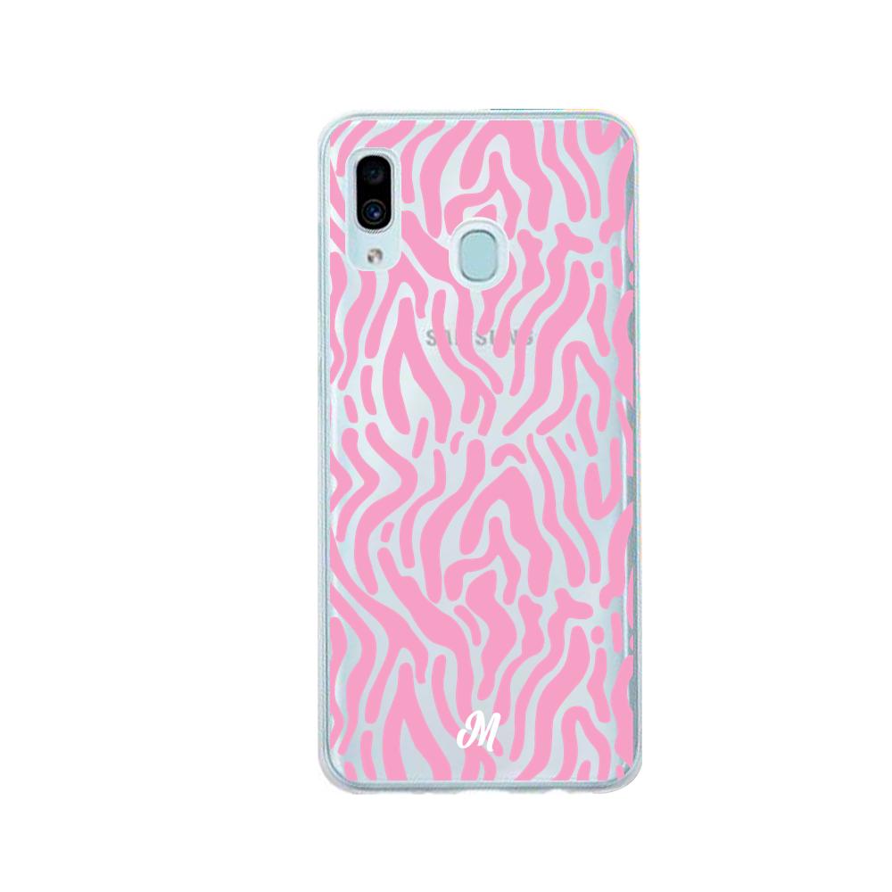 Case para Samsung A20 / A30 Líneas Rosadas - Mandala Cases