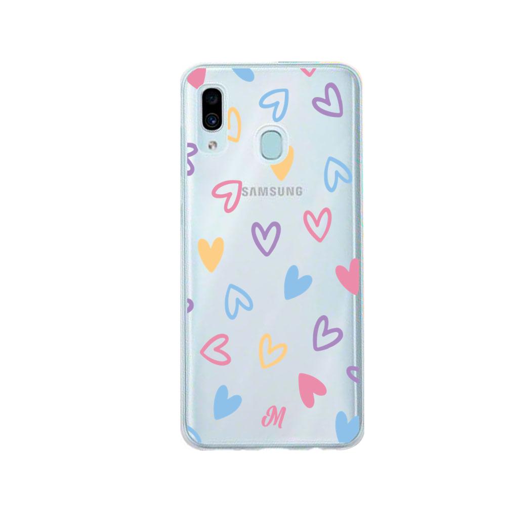 Case para Samsung A20 / A30 Dibujo de Corazones  - Mandala Cases