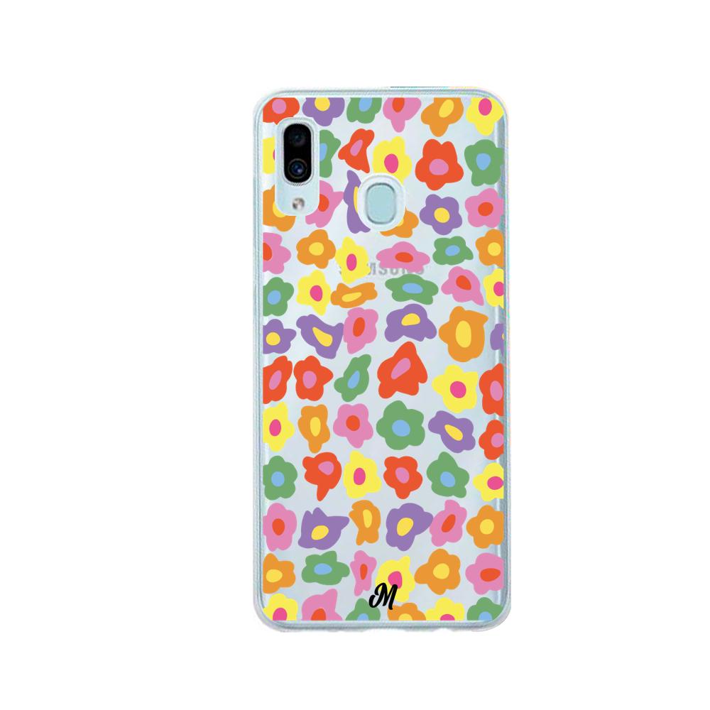 Case para Samsung A20 / A30 Flores Retro   - Mandala Cases