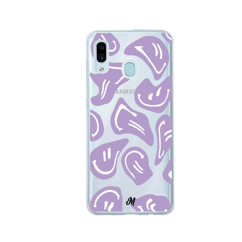 Case para Samsung A20 / A30 Happy Face Morado-  - Mandala Cases