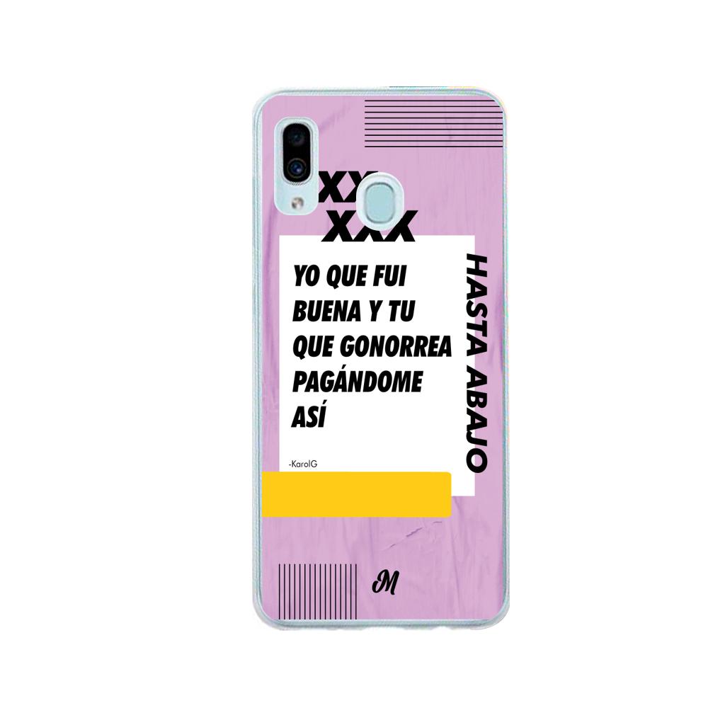 Case para Samsung A20 / A30 Yo que fui buena morado - Mandala Cases