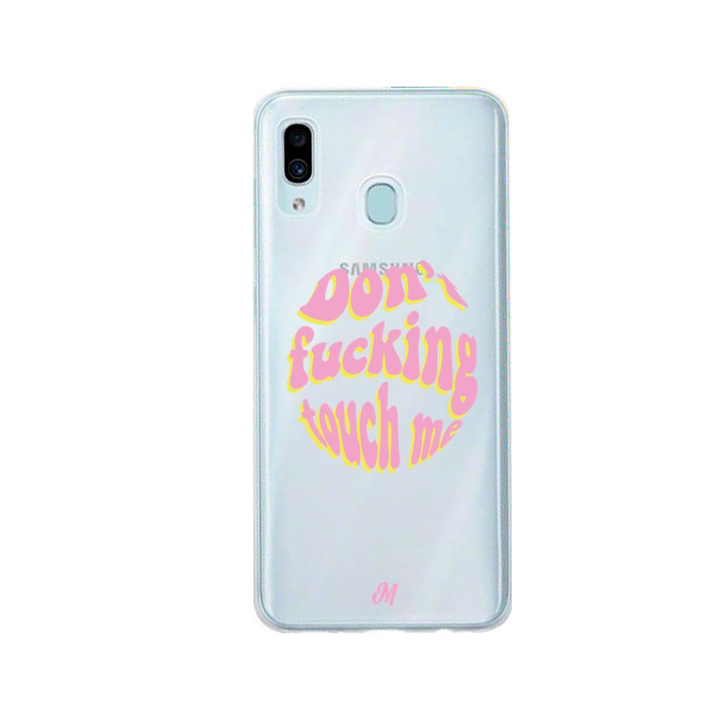 Case para Samsung A20 / A30 Don't fucking touch me rosa - Mandala Cases